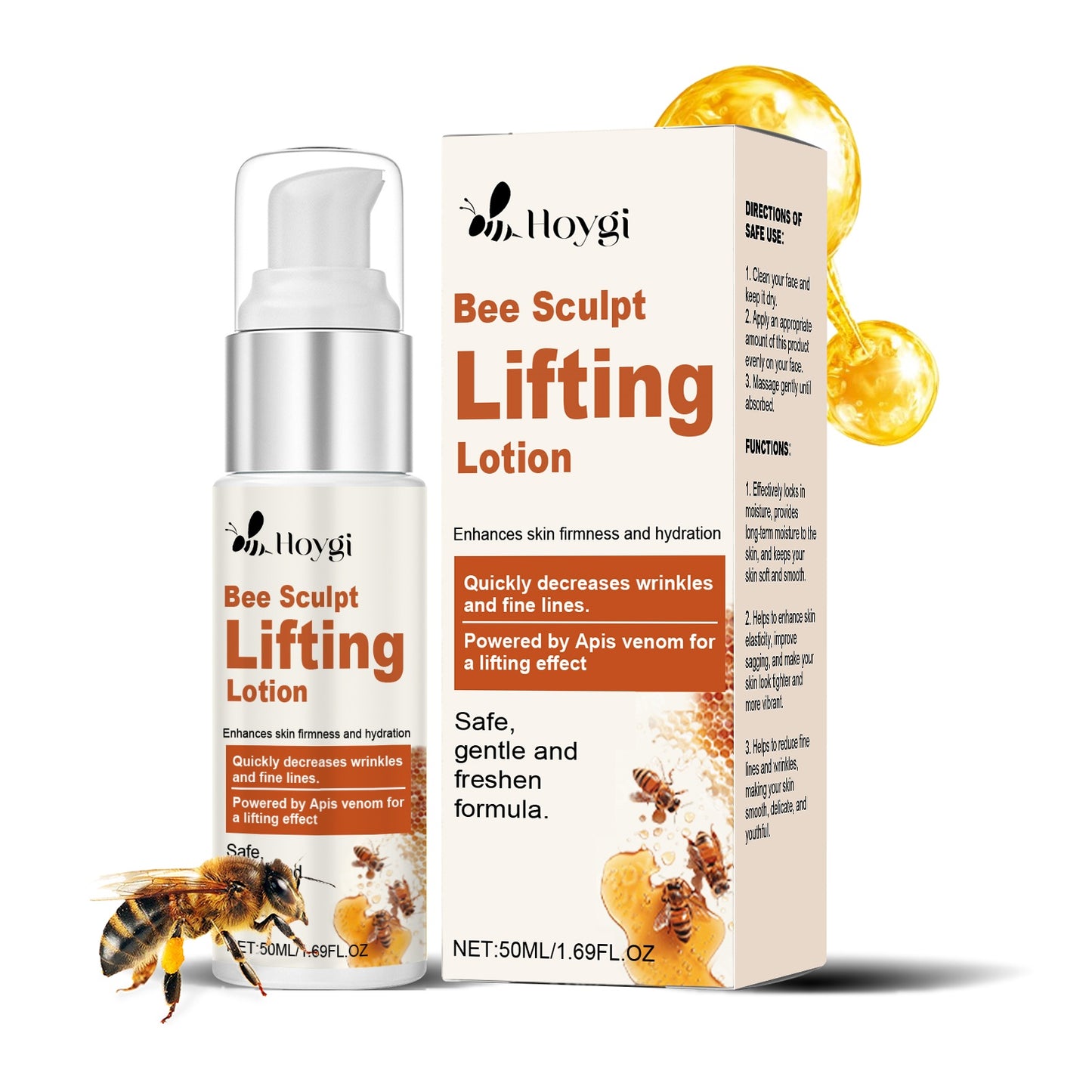 Moisturizing Facial Lotion with Hyaluronic Acid & Bee Venom - 50ml
