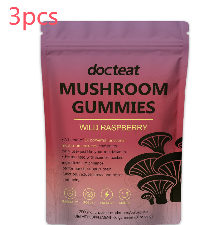 Mushroom Gummies with Fruit Extracts