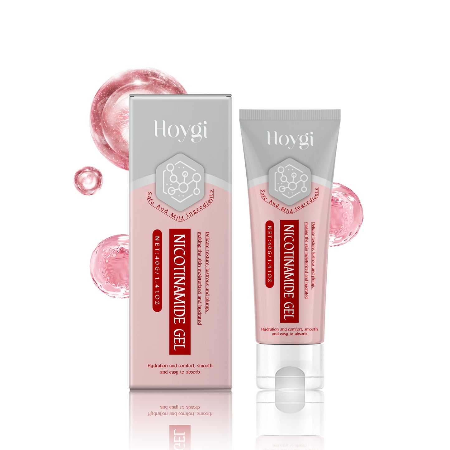 Niacinamide Facial Moisturizing Gel with Hyaluronic Acid for Skin Repair