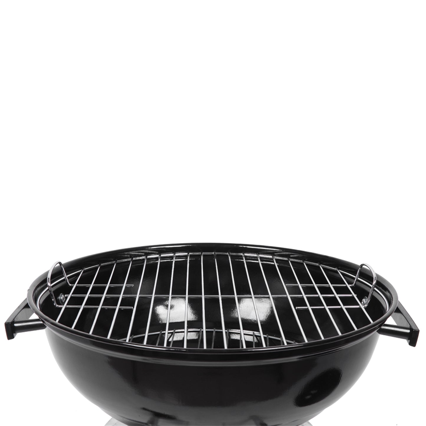 18-Inch Charcoal Grill with Spherical Design - Black