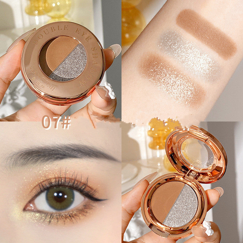 Colorful Eyeshadow Palette with Matte and Glitter Finishes - Multiple Shades