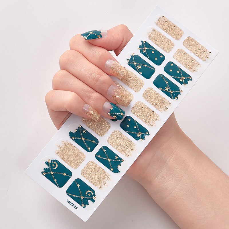 Self-Adhesive Nail Stickers Shell Pattern for Nail Art, Envelope Packaging