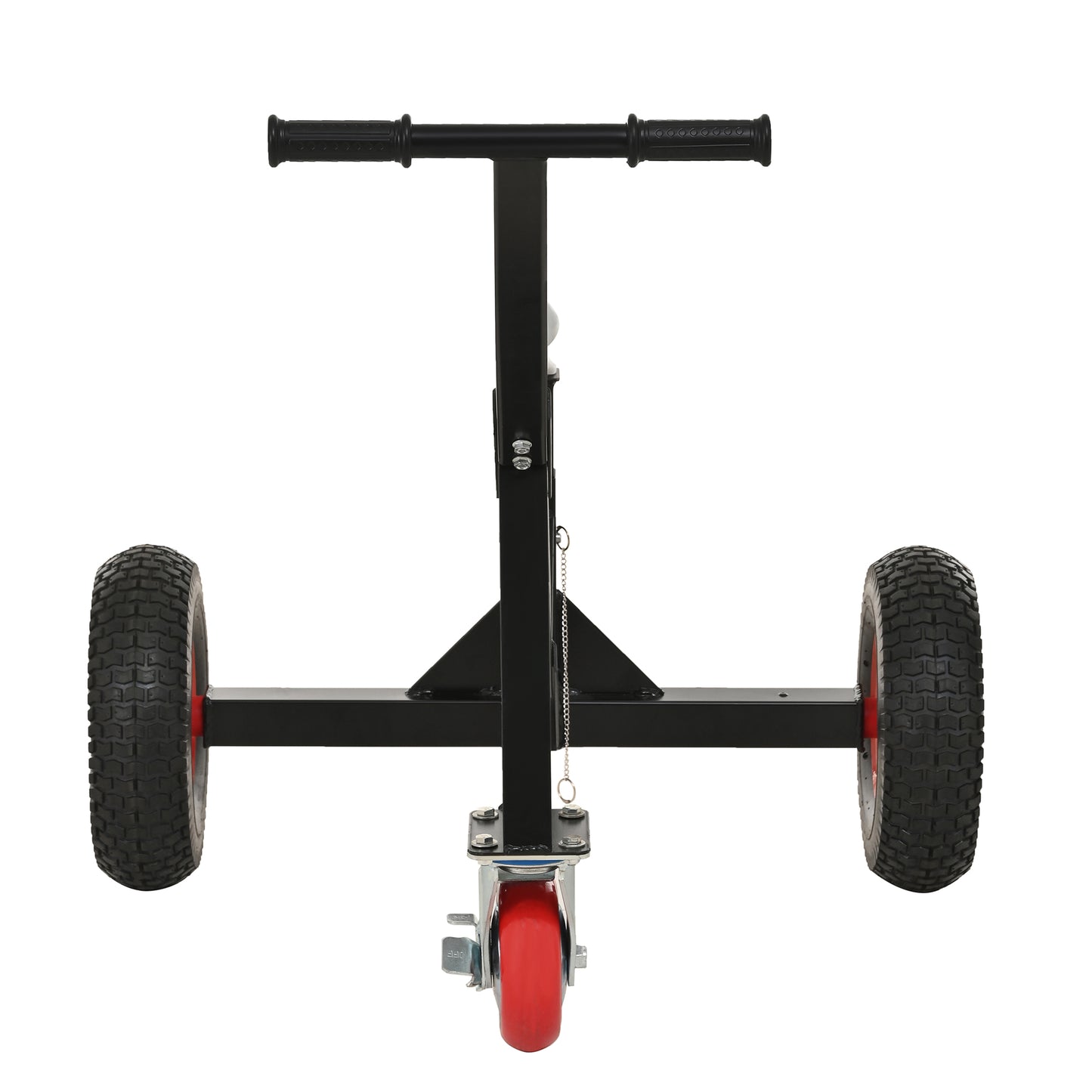 Heavy Duty Tri-Wheel Trailer Dolly - 800lbs Capacity, 18-25" Height