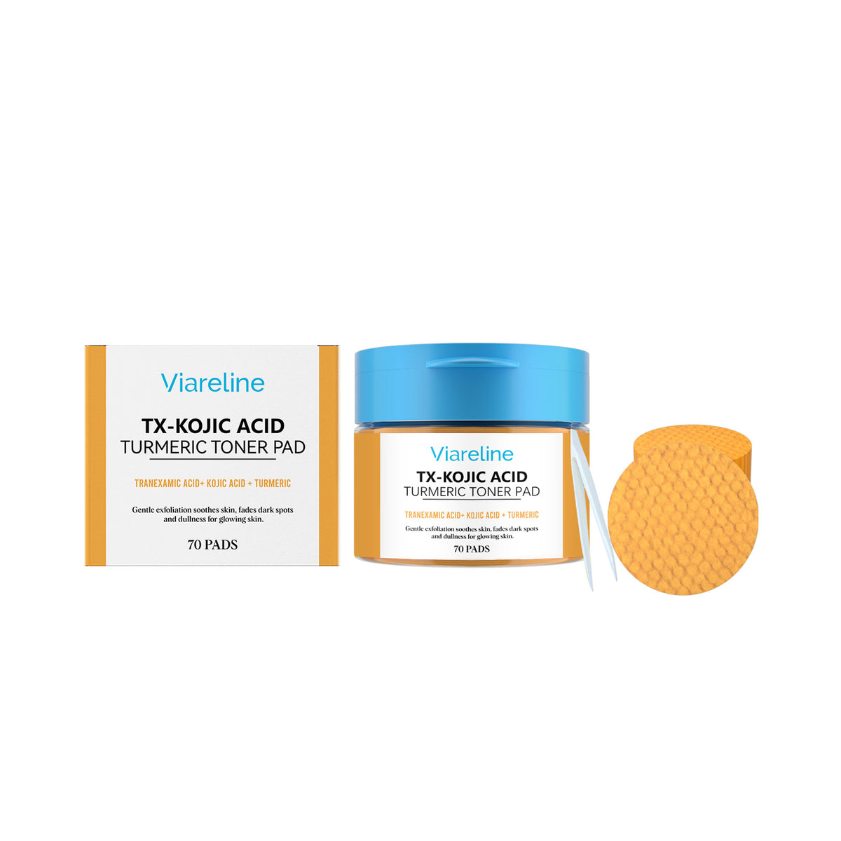 Kojic Acid Turmeric Brightening Facial Pads
