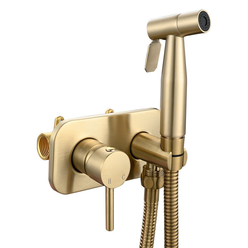 Shower Toilet Spray Gun Set with Switch and Socket - Small Nozzle Home Bathroom Fixture
