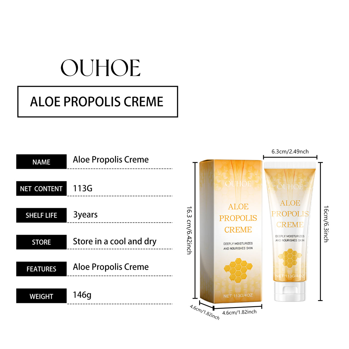 Aloe Propolis Moisturizing Cream 113g