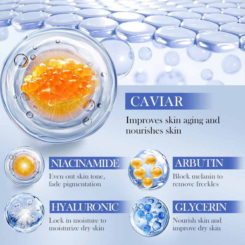 Hydrating Hyaluronic Acid Caviar Face Mask - Moisturizing Anti-Wrinkle Repair 25g