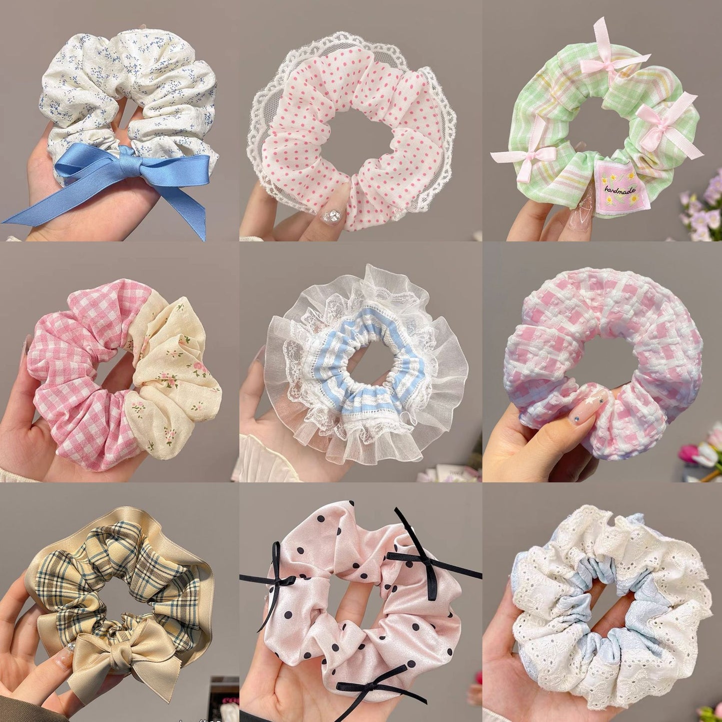Summer Sweet Lace Scrunchie Hair Tie - Elegant Floral Hair Accessory