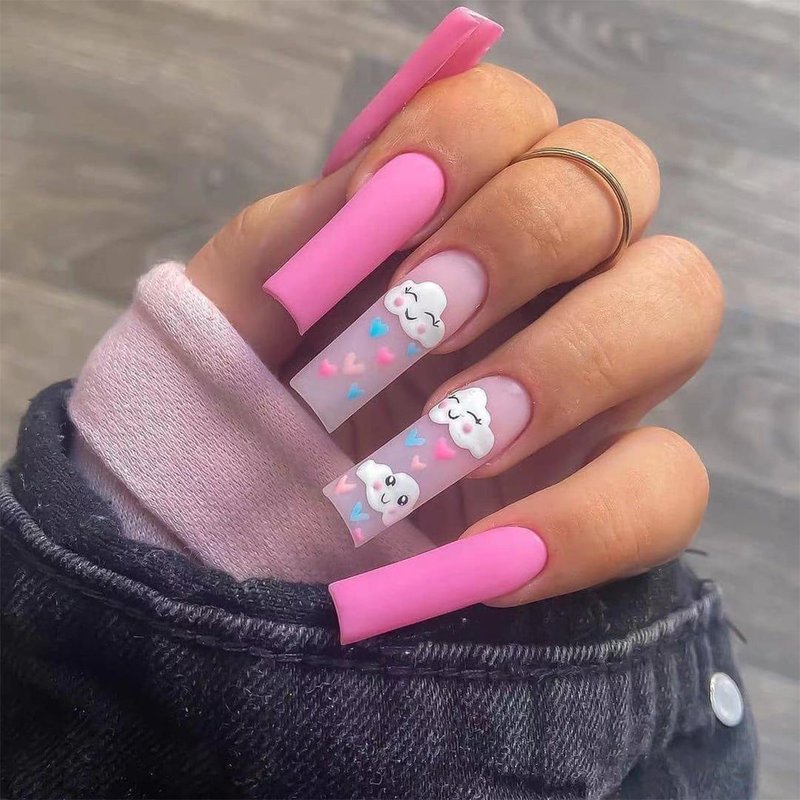 Cloud Smile Nail Patch Sheet
