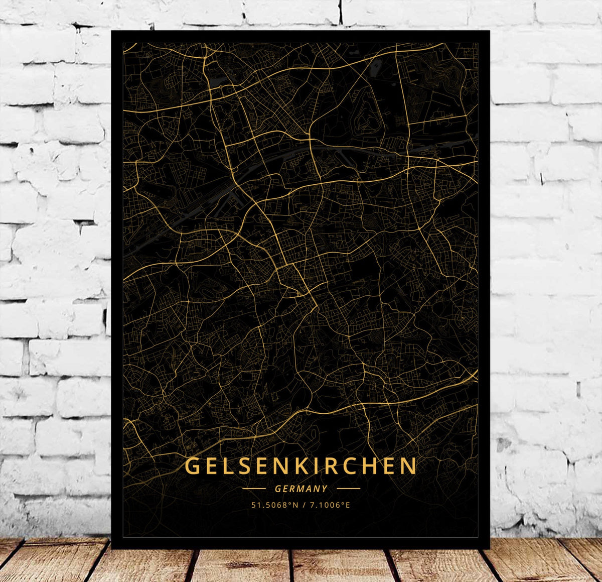 Modern Landscape Decorative Canvas Wall Art for Living Room - Flensburg Germany