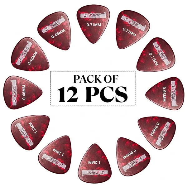 Guitar Picks Variety Pack - Light, Medium, Heavy, Extra Heavy