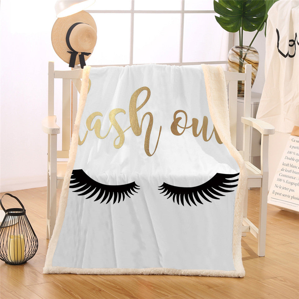Double-Layer Geometric Pattern Airable Cover Square Blanket - All Sizes & Styles