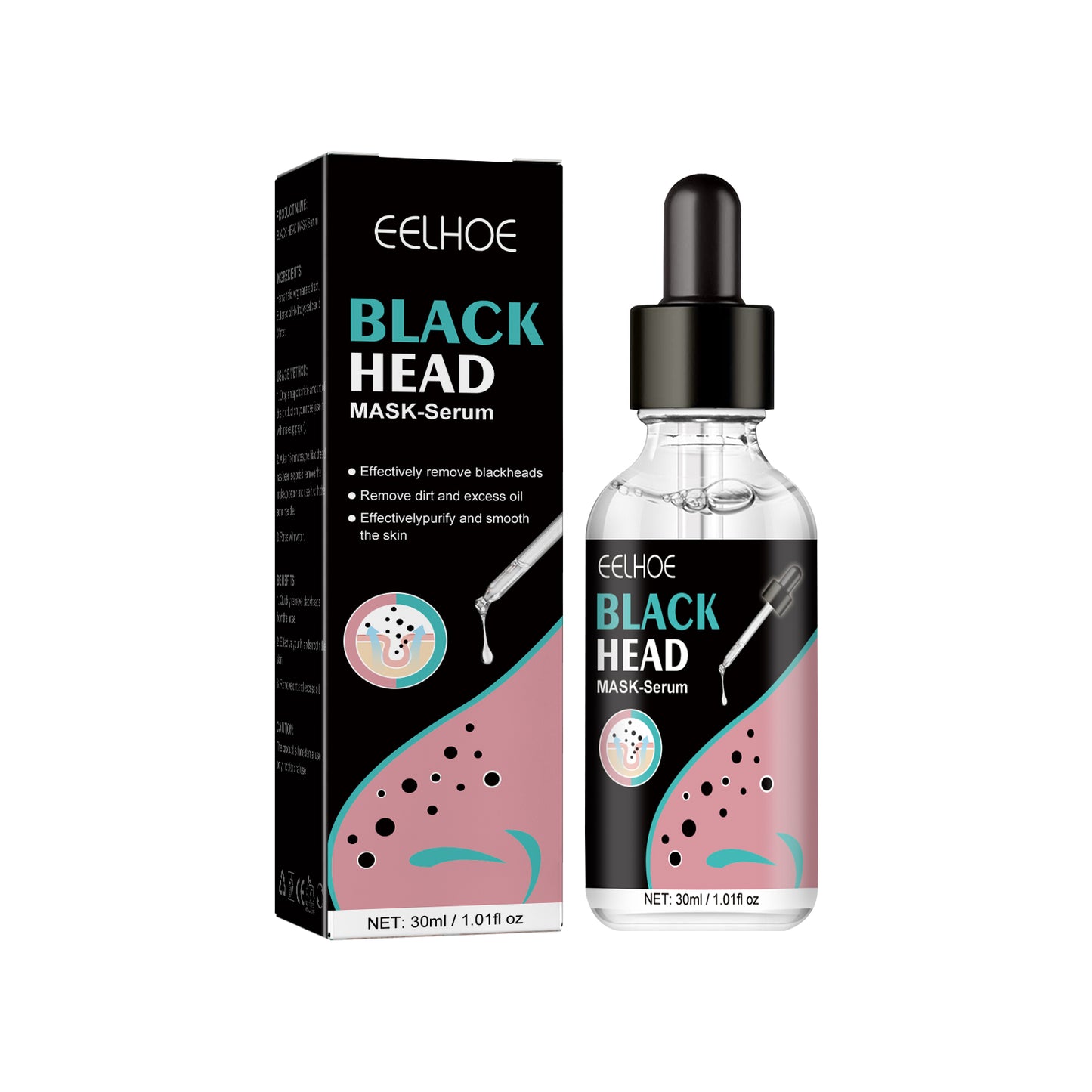 Blackhead Removing Nose Mask - Pore Cleansing & Smoothing Liquid Serum
