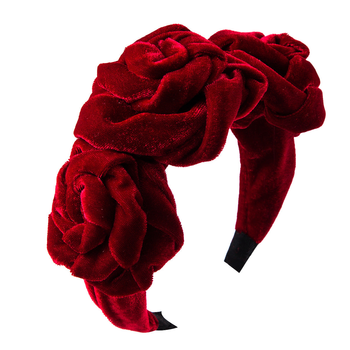Gold Velvet Flower Headband