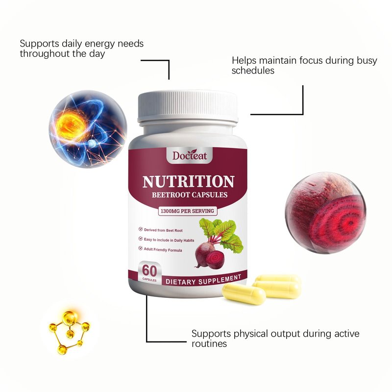 Beet Energy Support Capsules - 60 Capsules