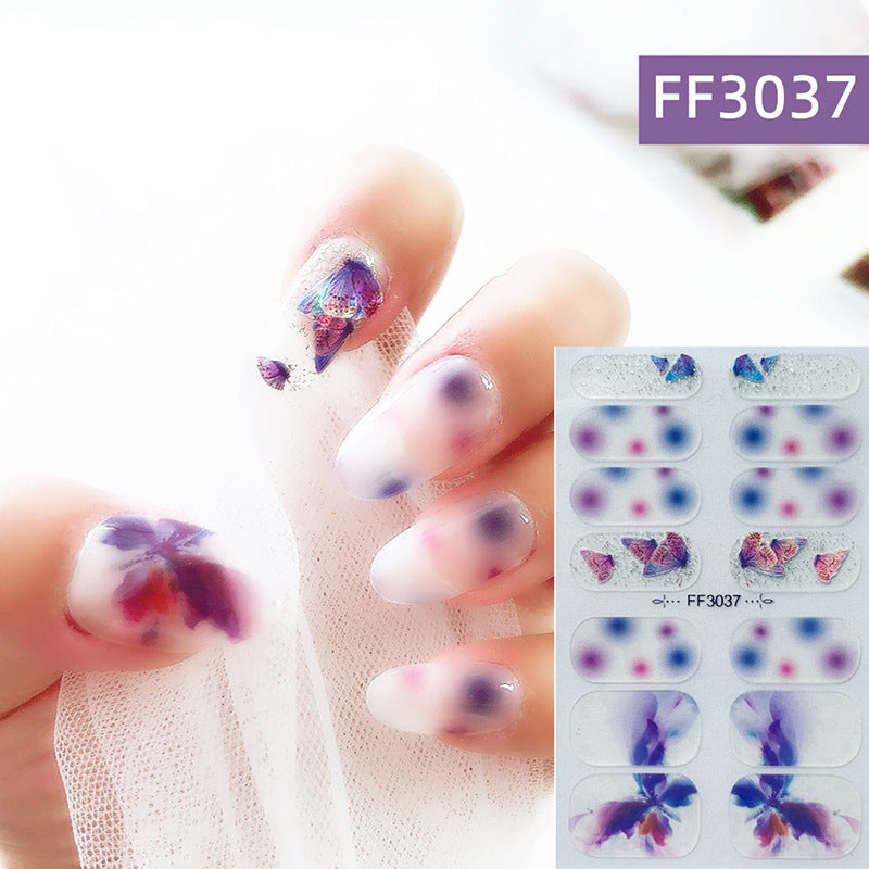 3D Nail Art Crystal Nail Polish Film Full Paste Non-Toxic Durable Stickers