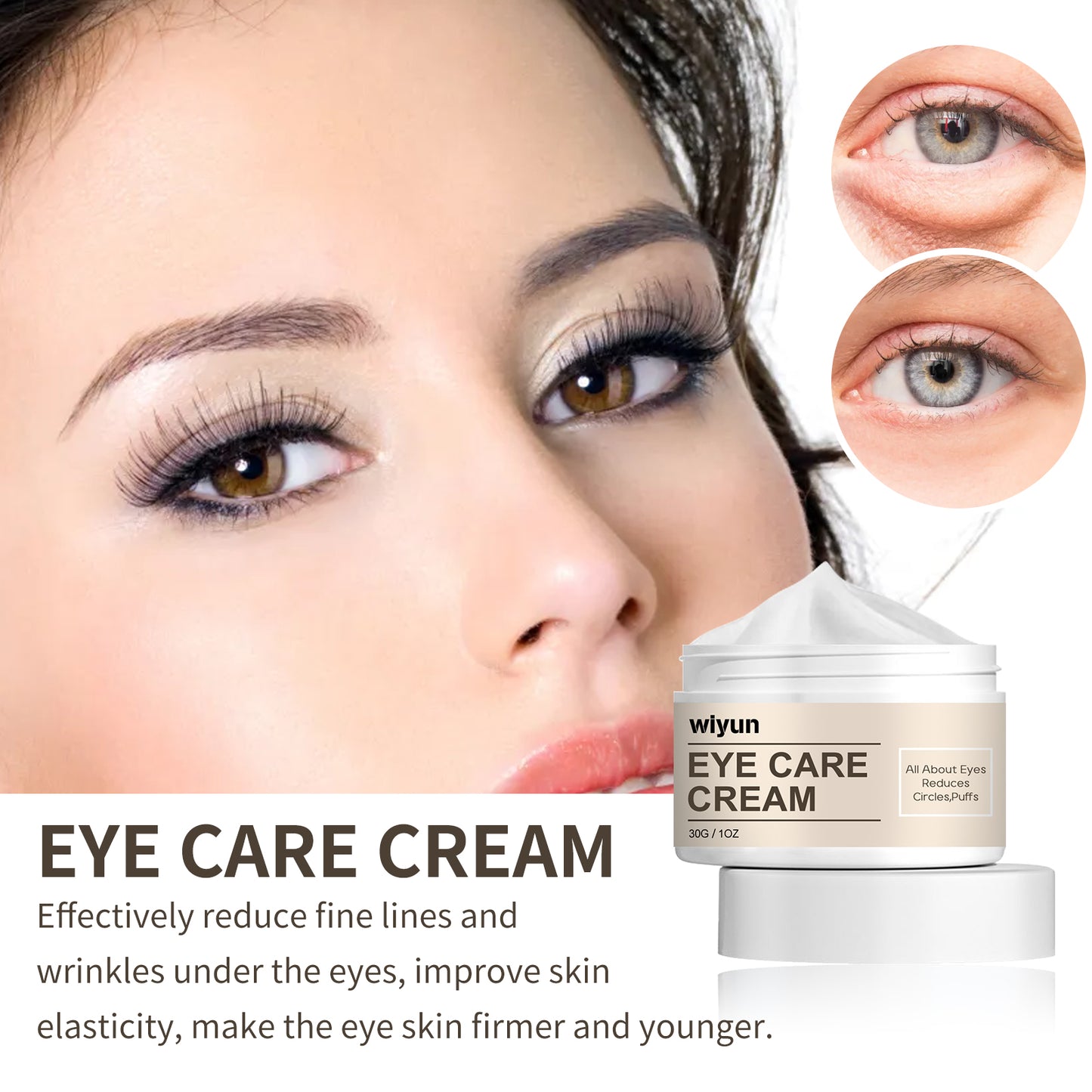 Firming Eye Cream for Dark Circles and Fine Lines - Niacinamide & Collagen
