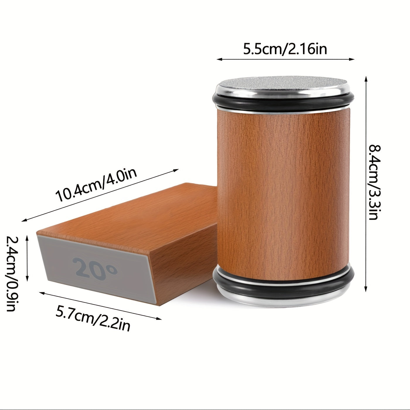 Diamond Roller Knife Sharpener Kit - Dual-Grind Kitchen Tool