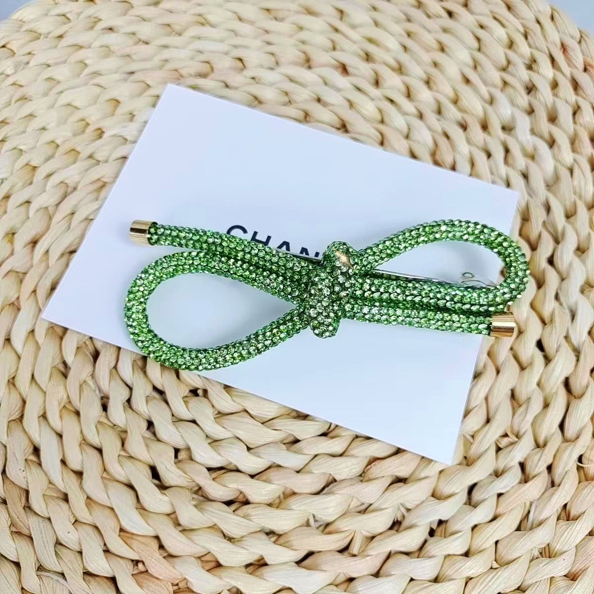 Elegant Rhinestone Bow Hair Clip - Luxury Hair Accessory for Women