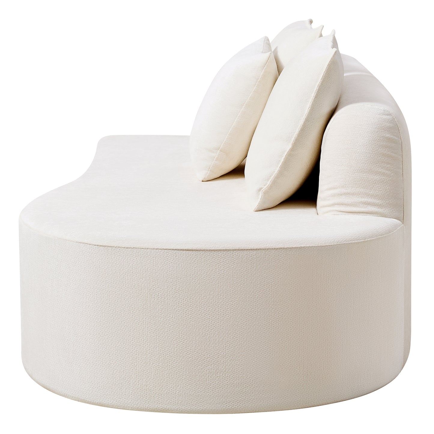 138.6 Modern Curved Modular Sectional Sofa With High-Density Fully