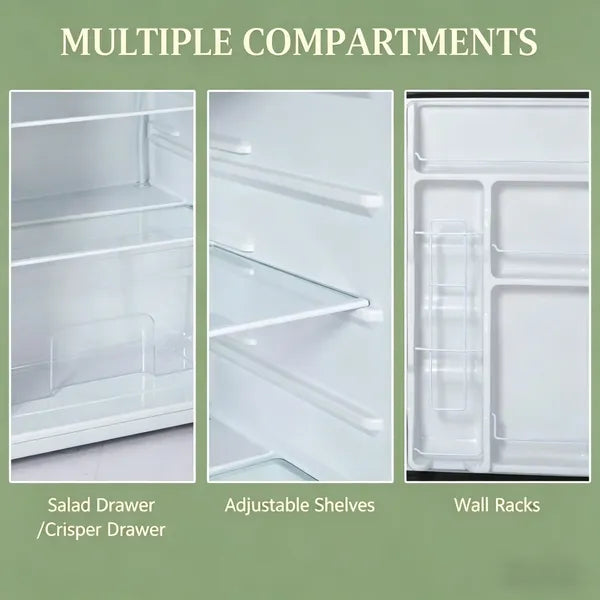 Portable Skincare Fridge with Adjustable Shelves and Freezer – Compact Beauty Cooler