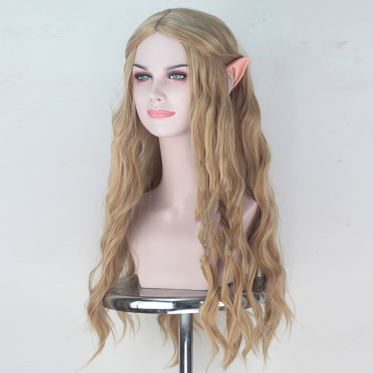 Elf Queen Cosplay Wig with Ears - Long Anime Hair