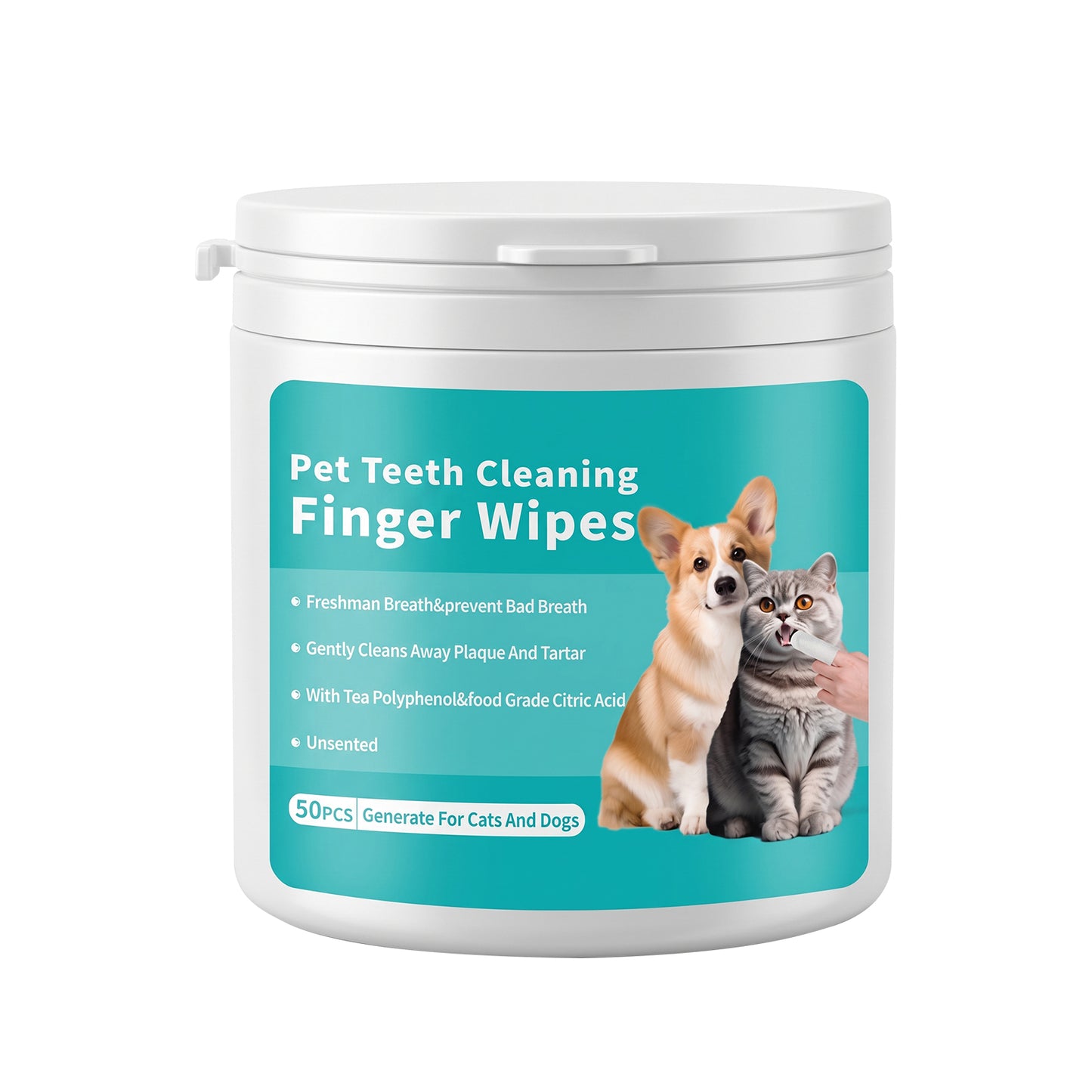 Pet Tooth Cleaning Wet Wipes - 50 Pieces, Self Pickup, Multiple Specifications
