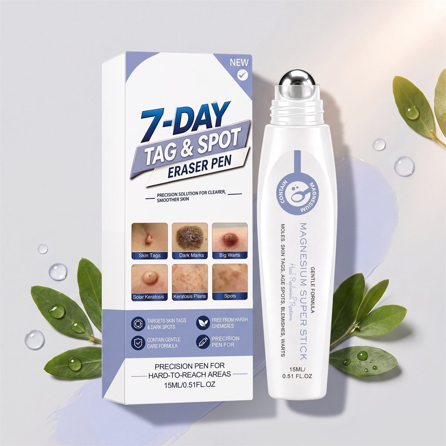 Magnesium Oil Skin Tag Care Pen - 15ml Facial Skin Treatment Tool