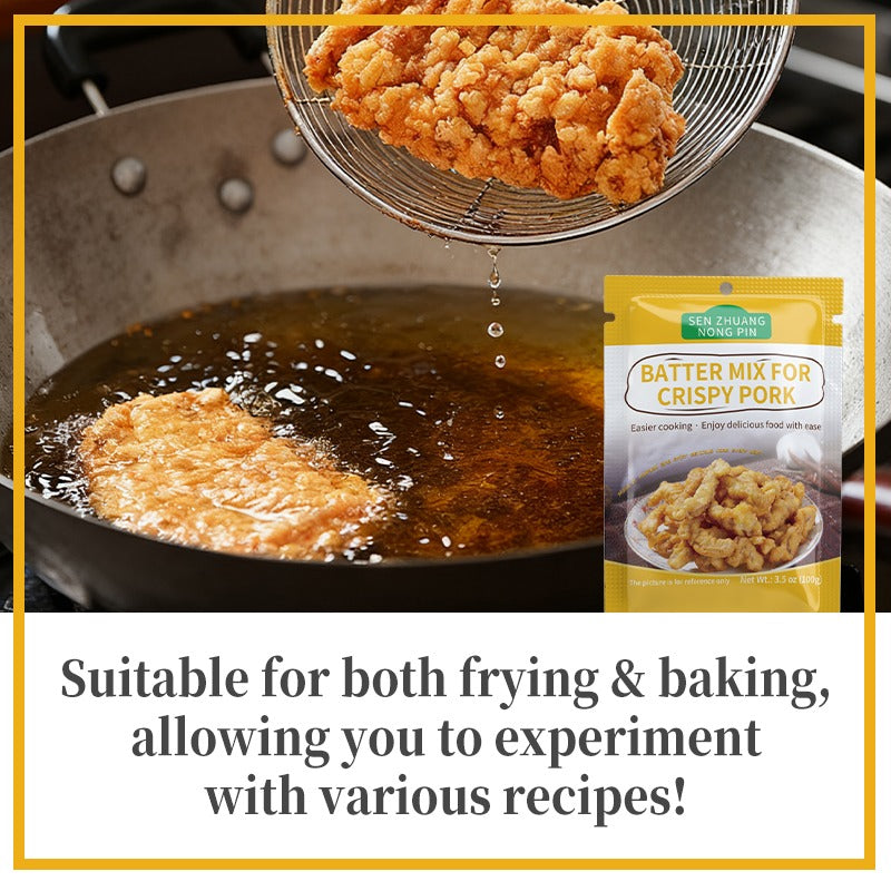 Crispy Pork Coating Mix - 3pcs for Chicken, Seafood & Veggies