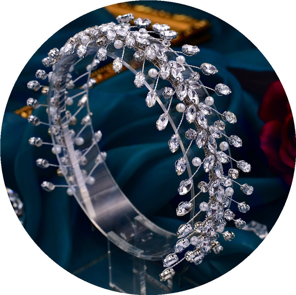 Bridal Rhinestone Headband - Multiple Colors