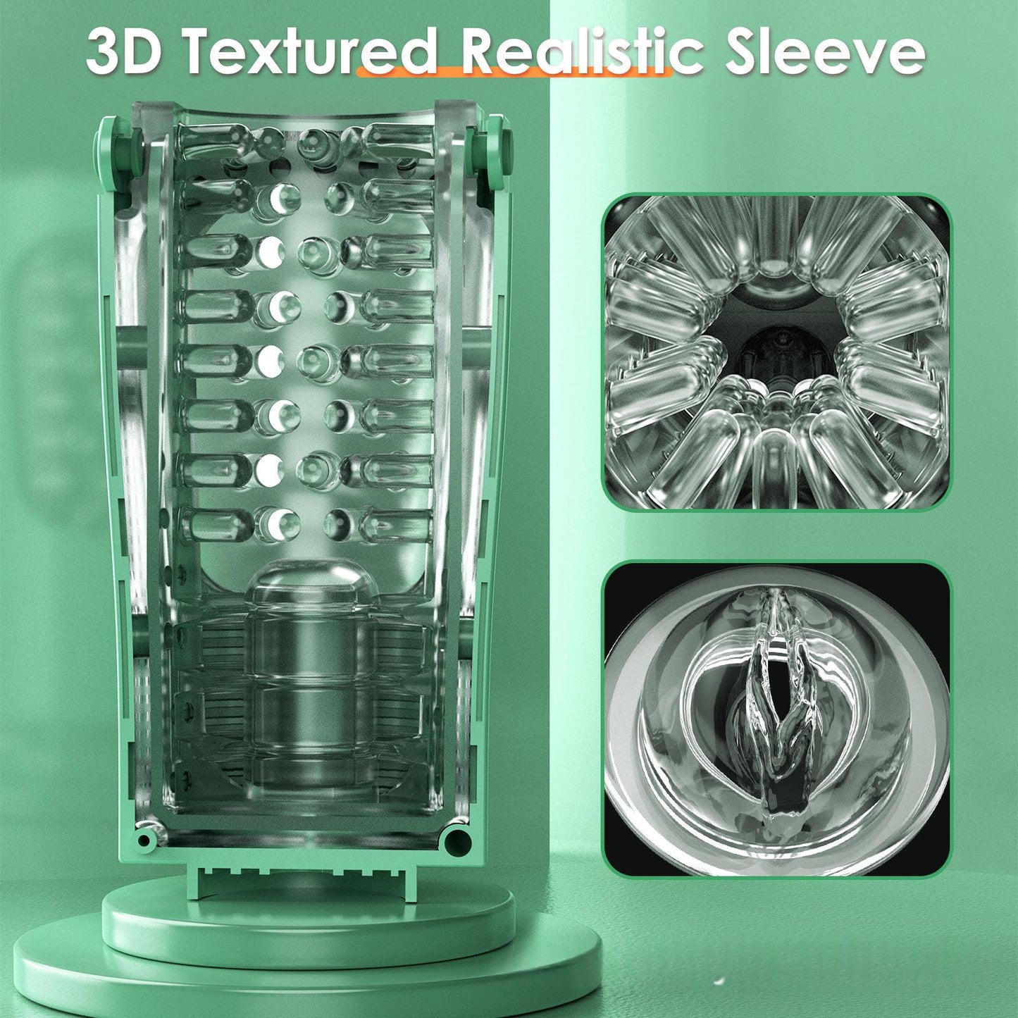 Automatic Male Masturbation Cup with Pulse and Telescoping Action - Adult Sex Toy