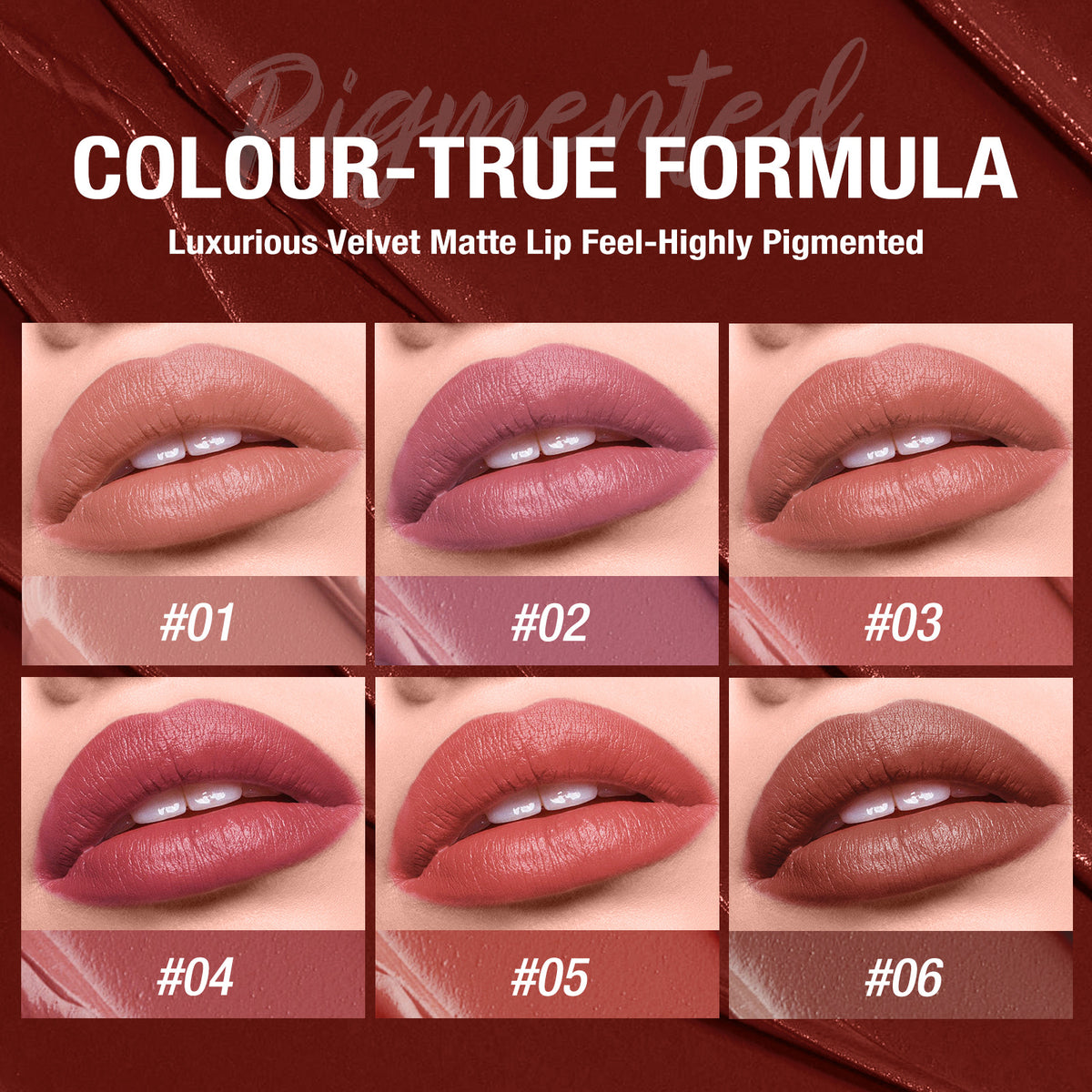 Long-Lasting Waterproof Matte Lipstick - Moisturizing Lip Color Set