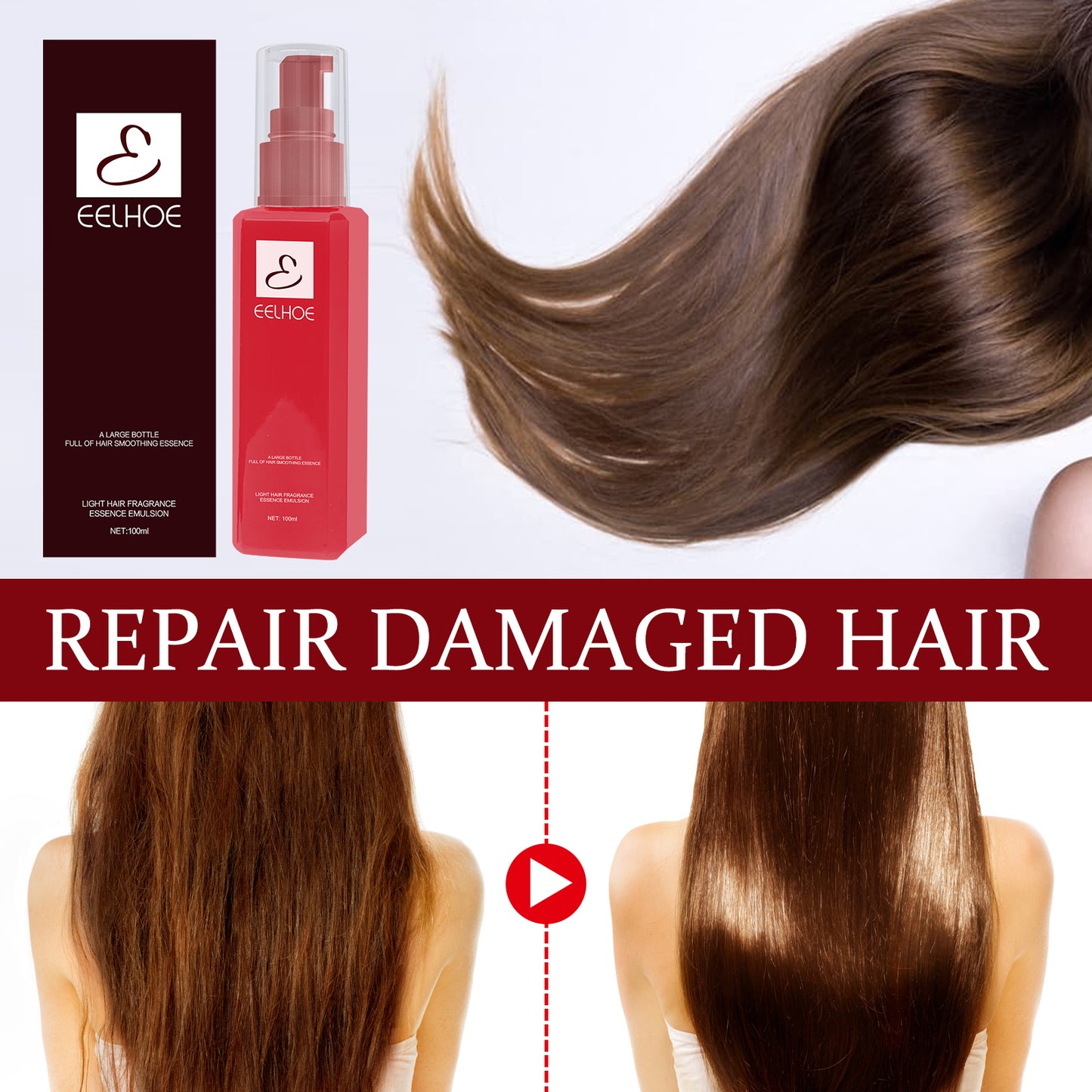 Leave-In Hair Repair Serum - Moisturizing Conditioning Treatment