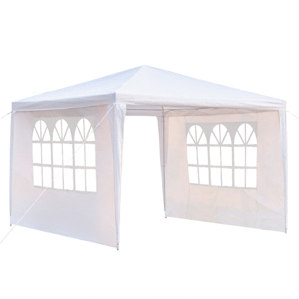 3-Sided Waterproof Event Tent - White, 3x3m