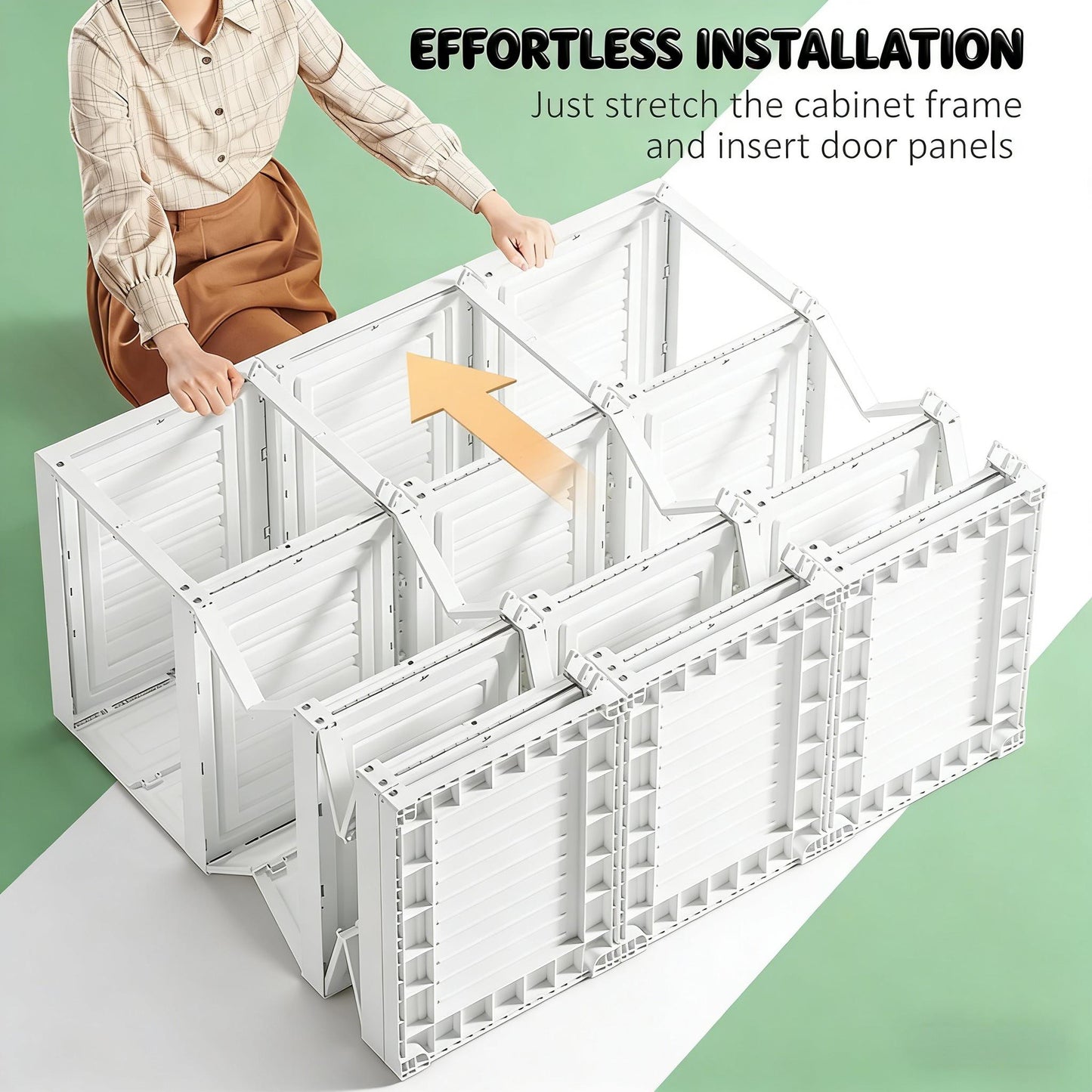Portable Wardrobe Closet - White Clothes Storage Organizer
