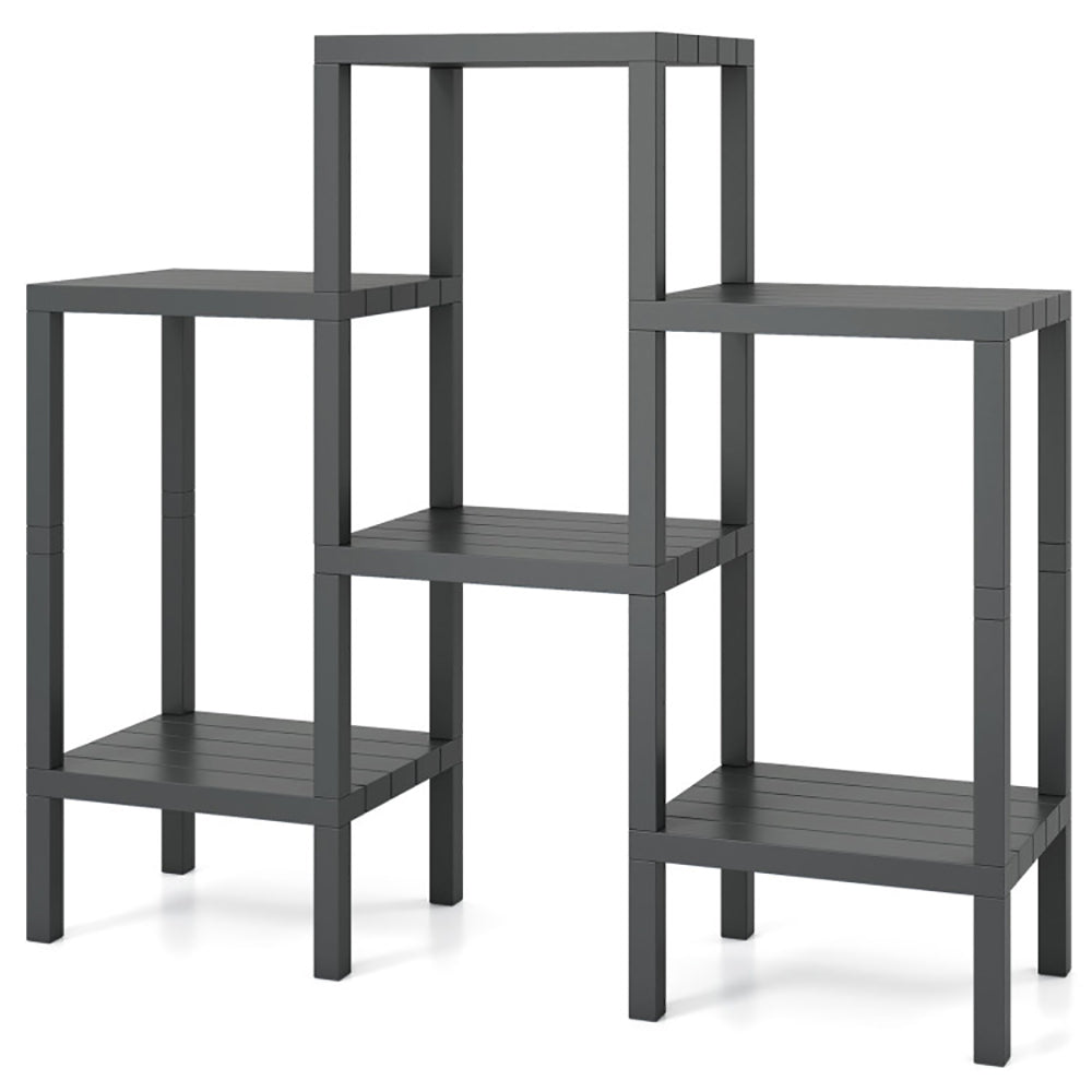 6 Tier Plastic Modular Storage Shelves For Living Room And Kitchen