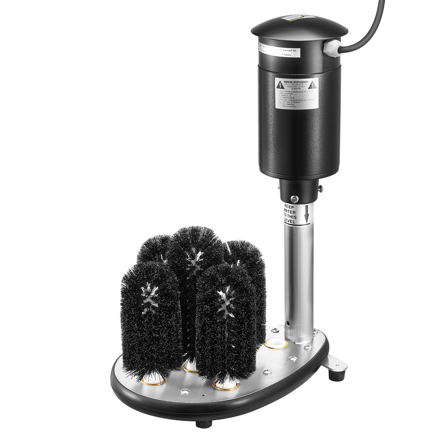 Electric Glass Washer 5-Brush Bar for Wine Glasses - Fast, Efficient Clean