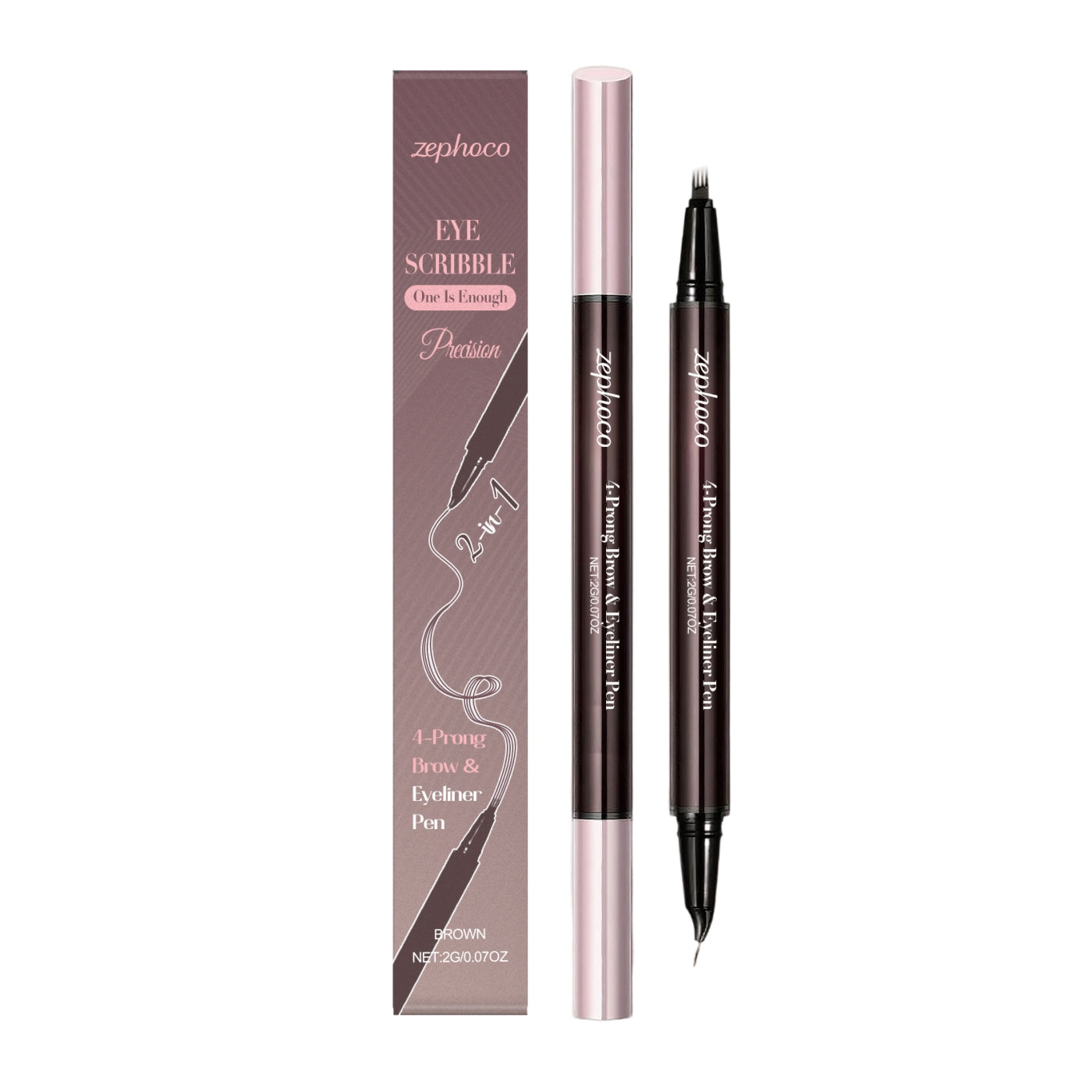Two-in-One Liquid Eyebrow Pencil for Natural & Precise Makeup