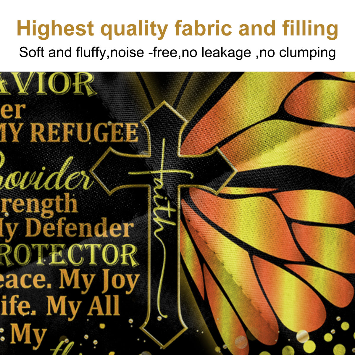 Black Gold Sunflower Butterfly Quilt Set - Queen Size, 3 Pieces