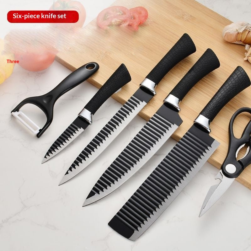 6-Piece Kitchen Fruit and Household Knife Set with Storage Box