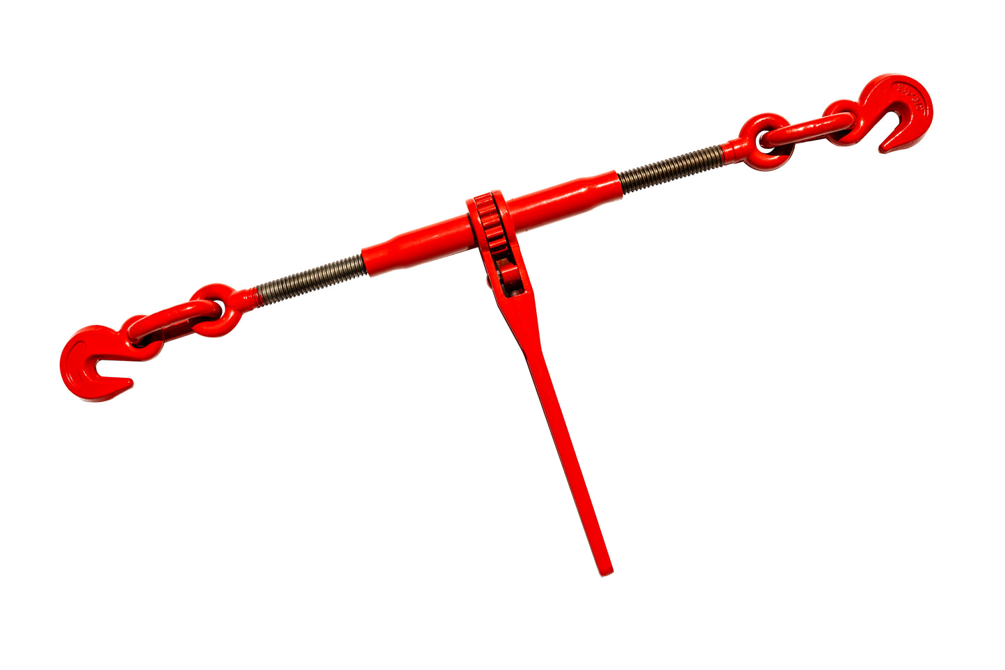 Heavy Duty Tow Chain Bridle with Hooks - 14FT Alloy Steel Recovery Chain - Red or Yellow