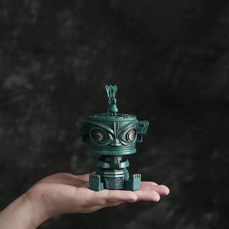Chinese Copper Incense Burner Set - Home Fragrance & Decor