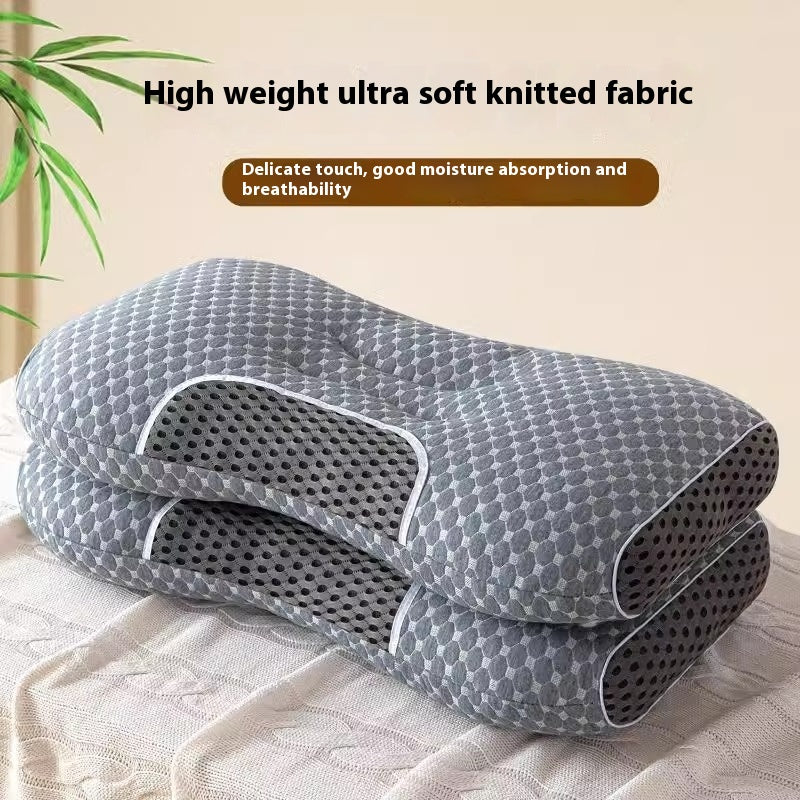 Massage Neck Pillow - Non-Collapse Cotton Pillow for Relaxation & Comfort