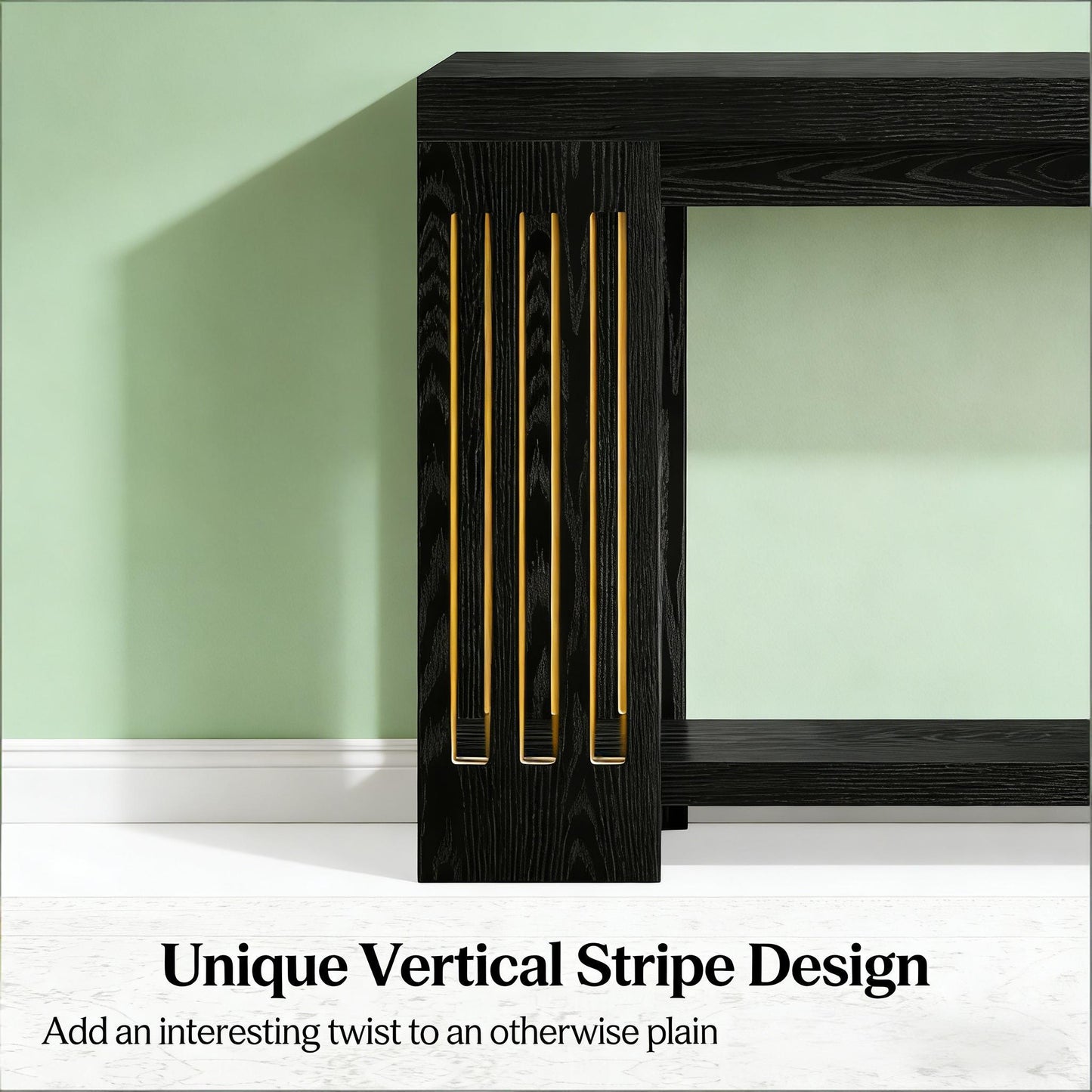 Console Table - 2-Tier Sofa Table with Farmhouse Design