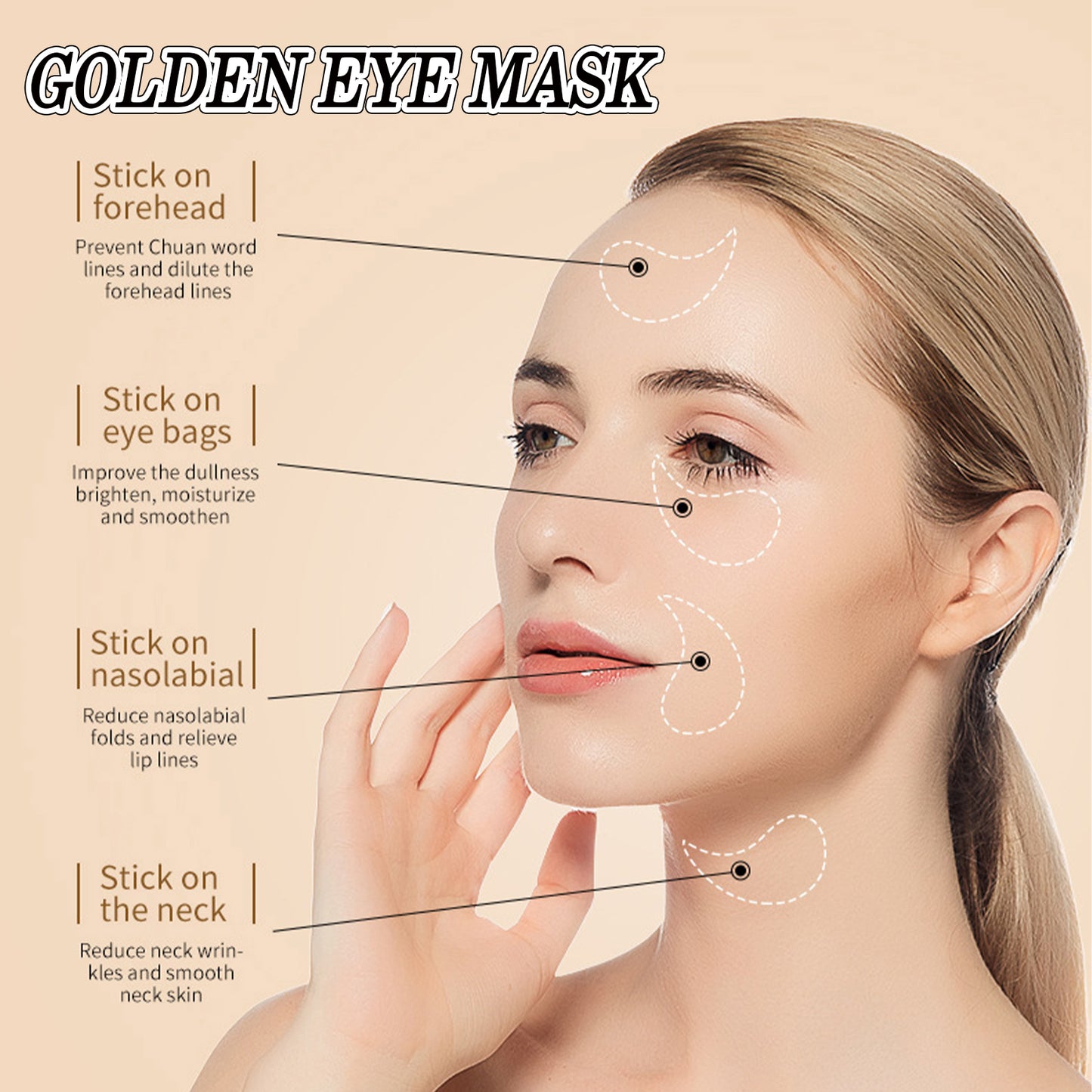 Firming Eye Mask for Dark Circles & Fine Lines - 60 Count