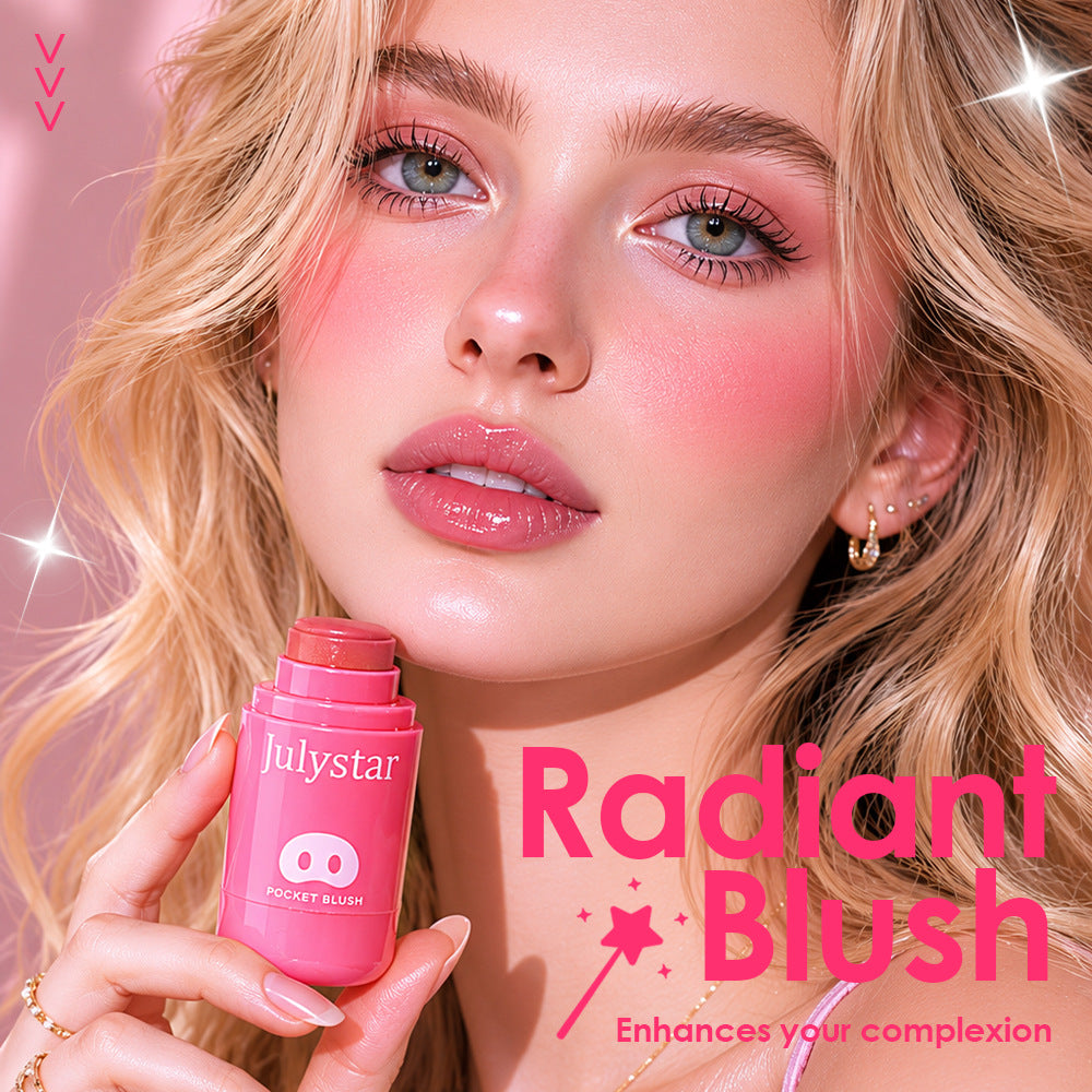 Natural Lip and Cheek Dual-Use Cream Blush - Moisturizing Tinted Makeup