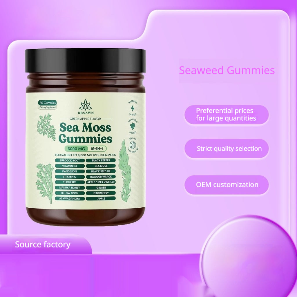 Sea Moss Gummies with Black Seed Oil - 30 Tablets