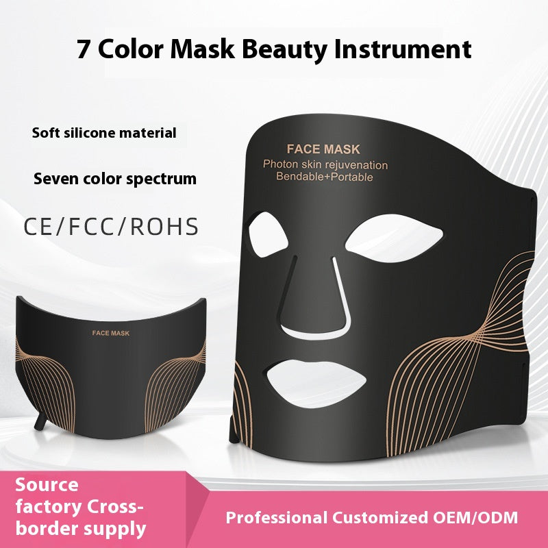 Silicone Beauty Mask with 7 Color Options - Facial Skin Care Tool for Home Use