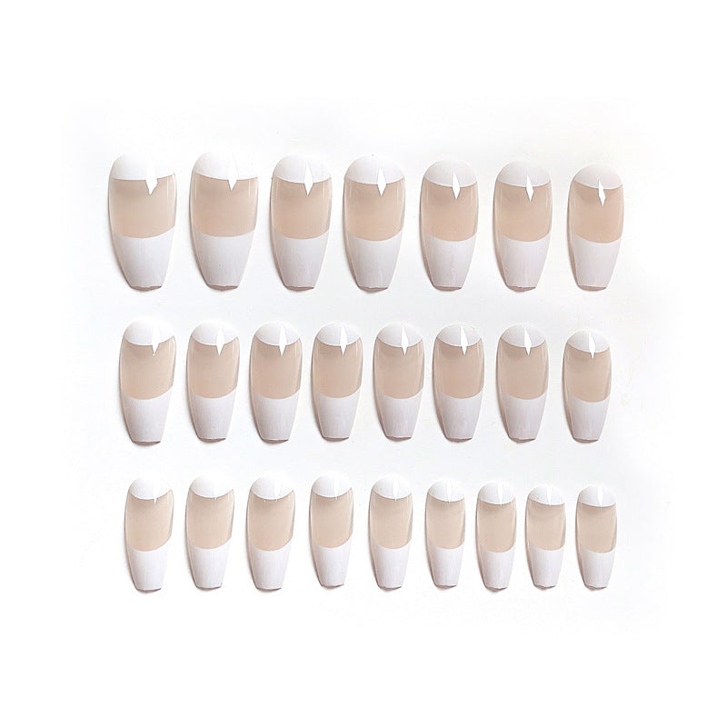Medium & Long Ladies Manicure Patches with Nail Decorations and Glue Set