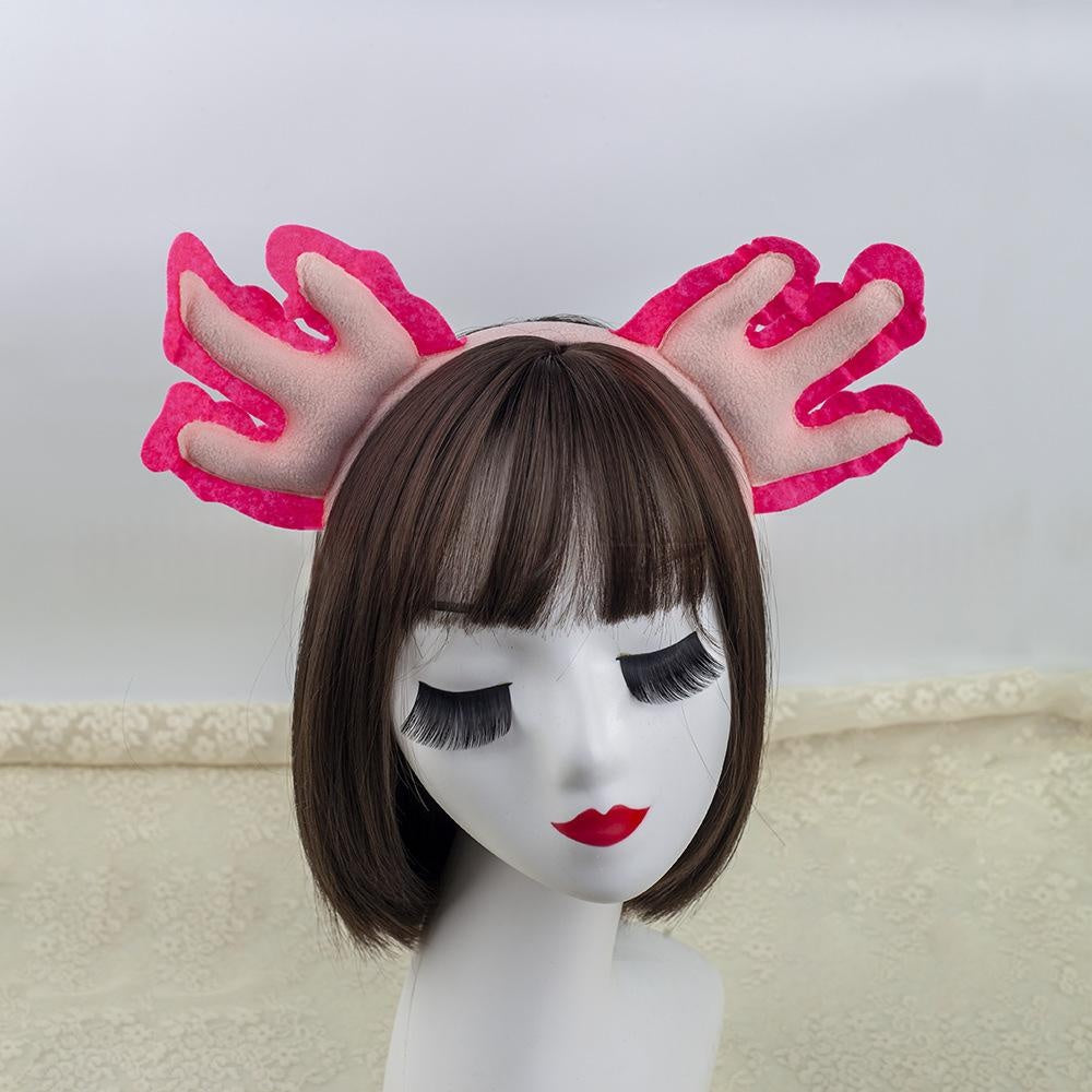 Cute Axolotl Cartoon Headband with Tail